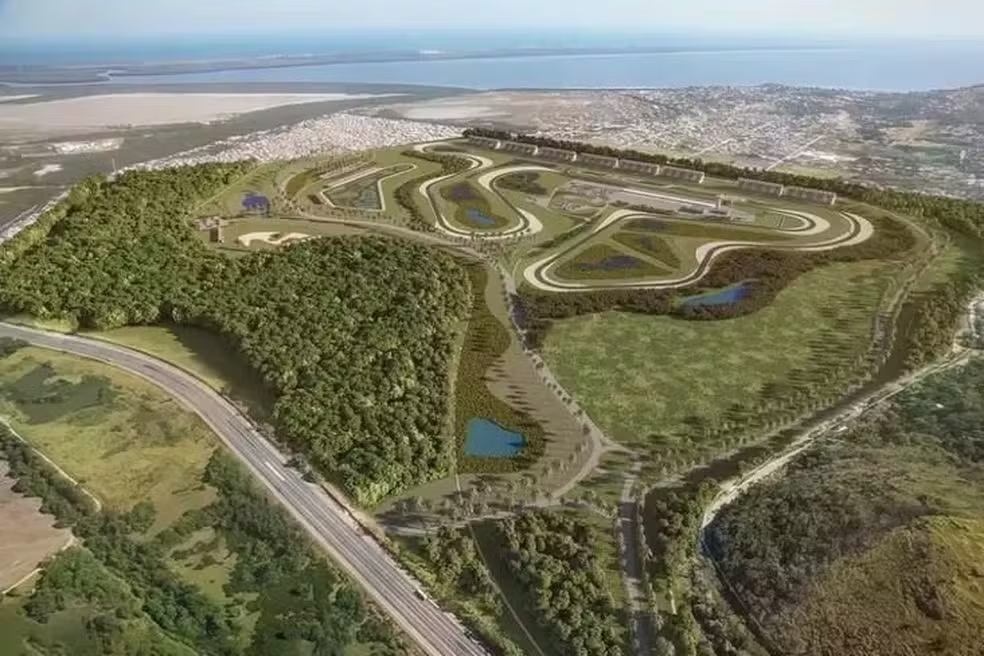 Imagem do autódromo de Guaratiba